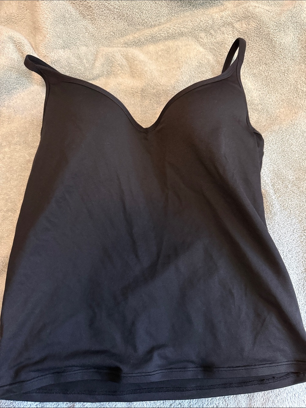 Black Seamless Cami Tank Top